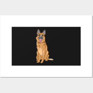 German Shepherd Dog Posters and Art